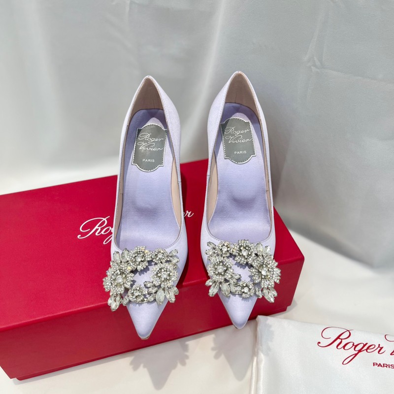 Roger Vivier Bouquet Strass Buckle Heels