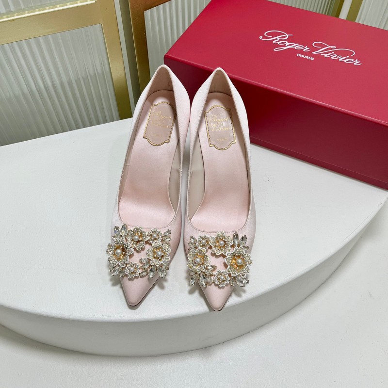 Roger Vivier Bouquet Strass Buckle Heels