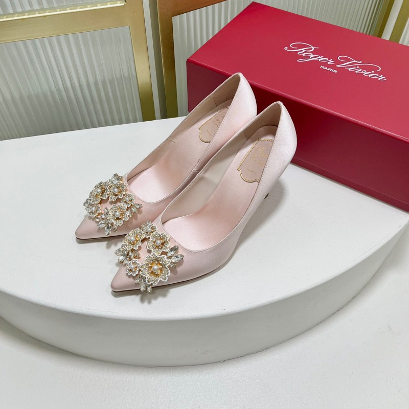 Roger Vivier Bouquet Strass Buckle Heels