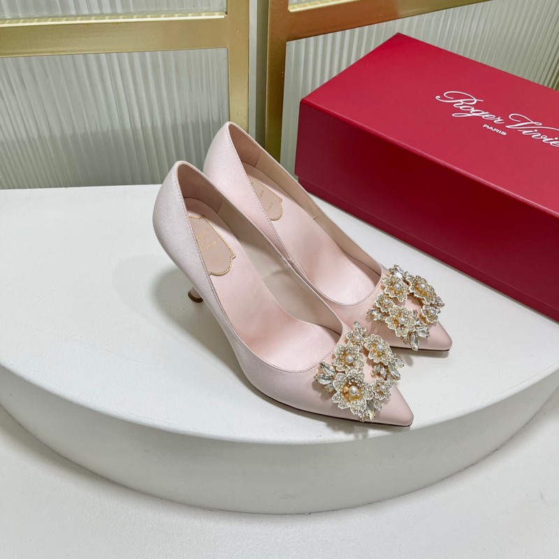 Roger Vivier Bouquet Strass Buckle Heels