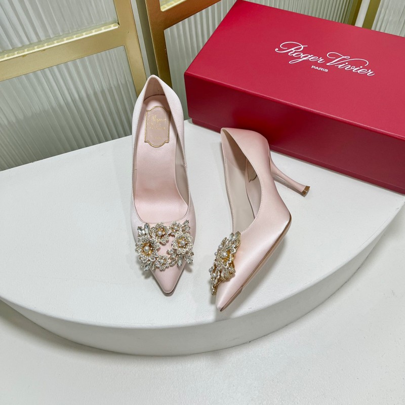 Roger Vivier Bouquet Strass Buckle Heels