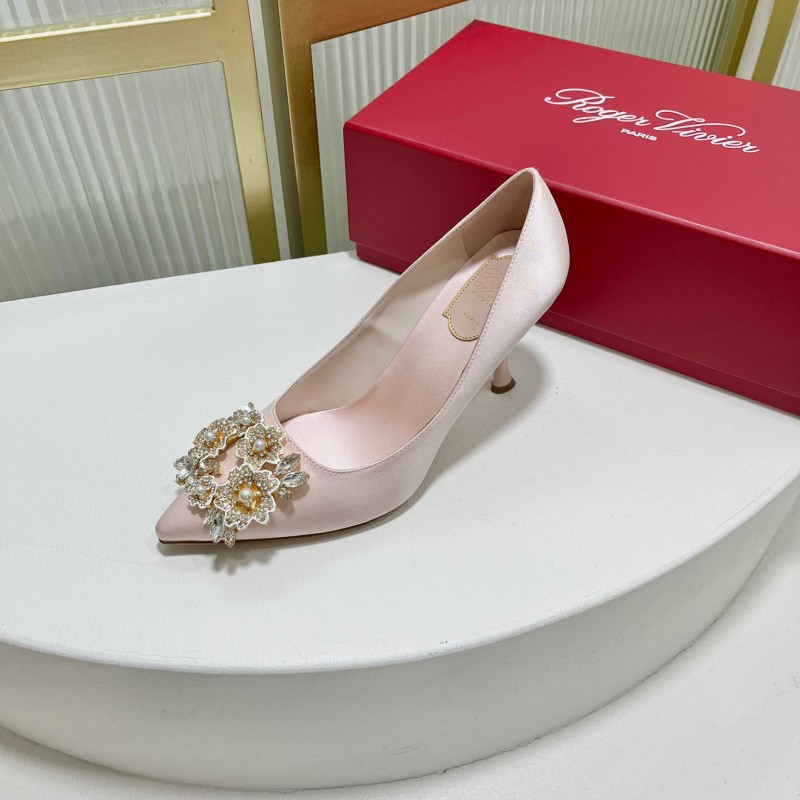 Roger Vivier Bouquet Strass Buckle Heels