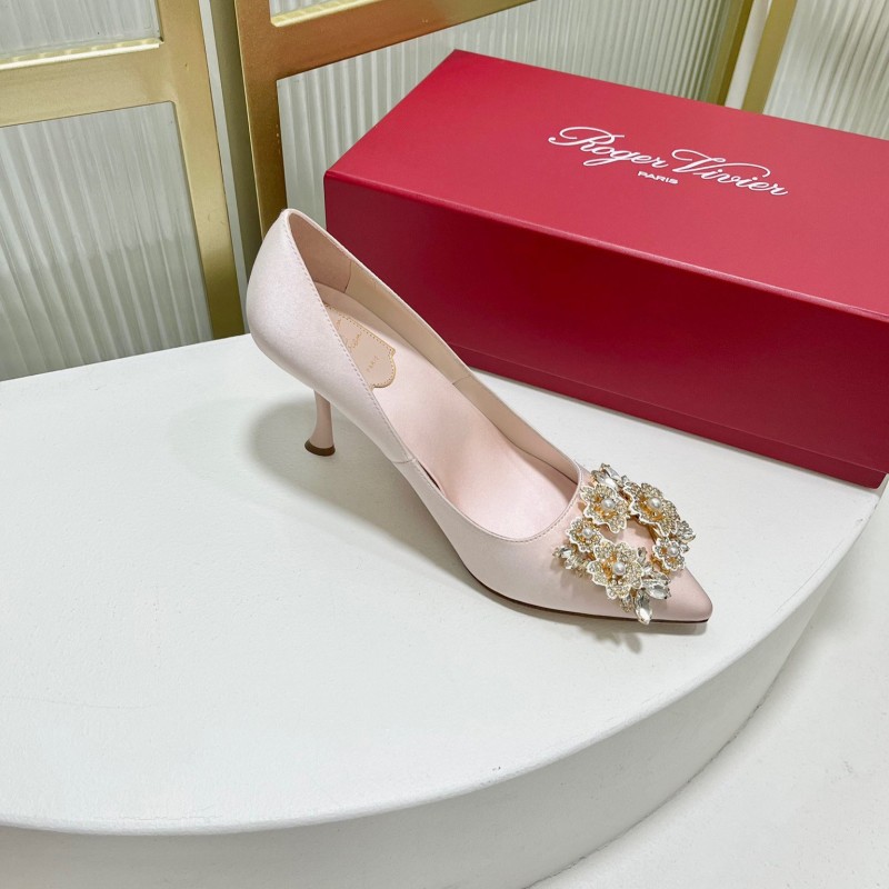 Roger Vivier Bouquet Strass Buckle Heels