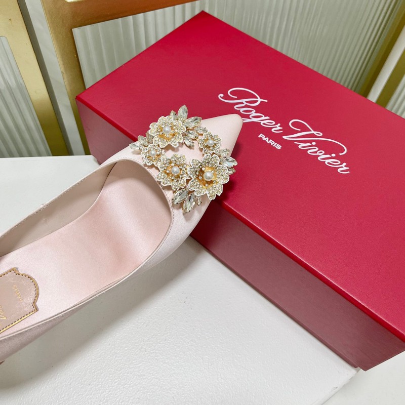 Roger Vivier Bouquet Strass Buckle Heels