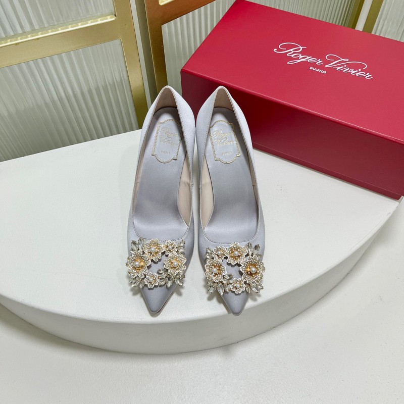 Roger Vivier Bouquet Strass Buckle Heels