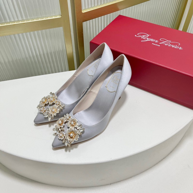 Roger Vivier Bouquet Strass Buckle Heels