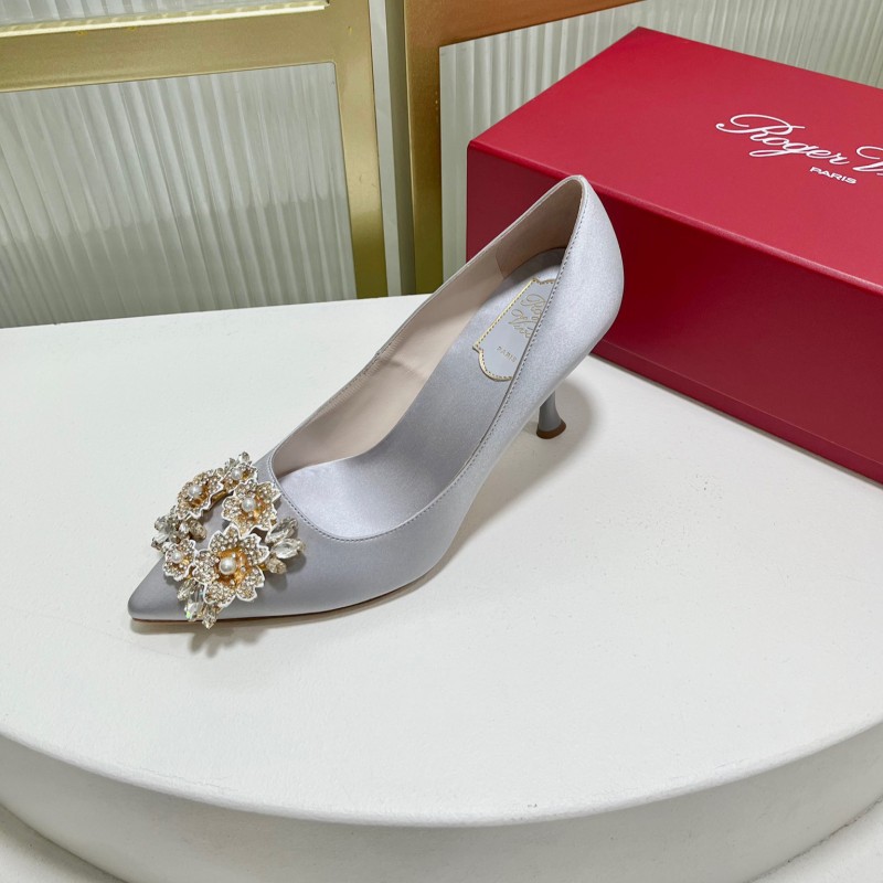 Roger Vivier Bouquet Strass Buckle Heels