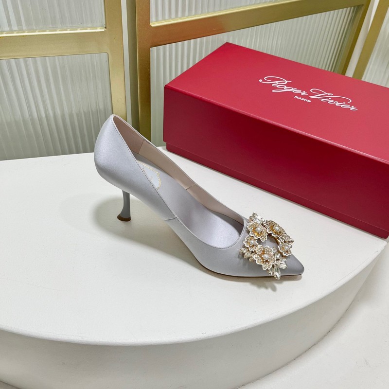 Roger Vivier Bouquet Strass Buckle Heels