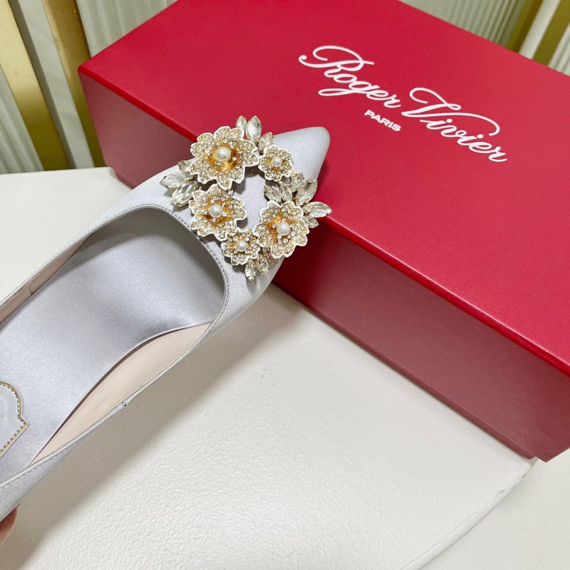 Roger Vivier Bouquet Strass Buckle Heels