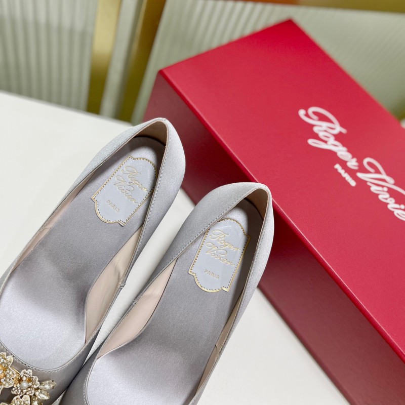 Roger Vivier Bouquet Strass Buckle Heels