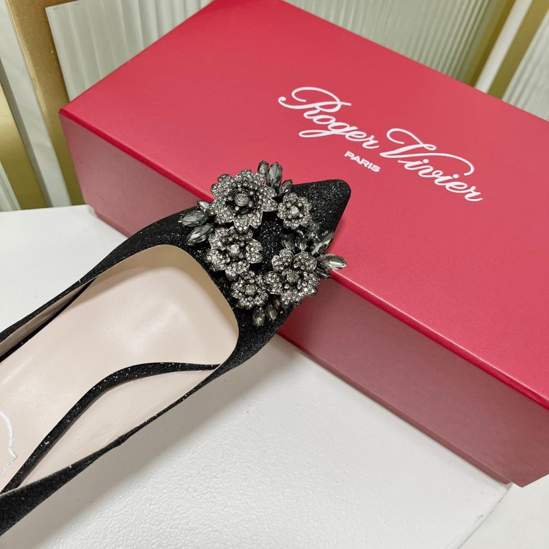 Roger Vivier Bouquet Strass Buckle Heels