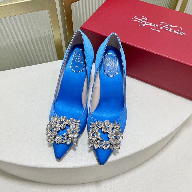 Roger Vivier Bouquet Strass Buckle Heels