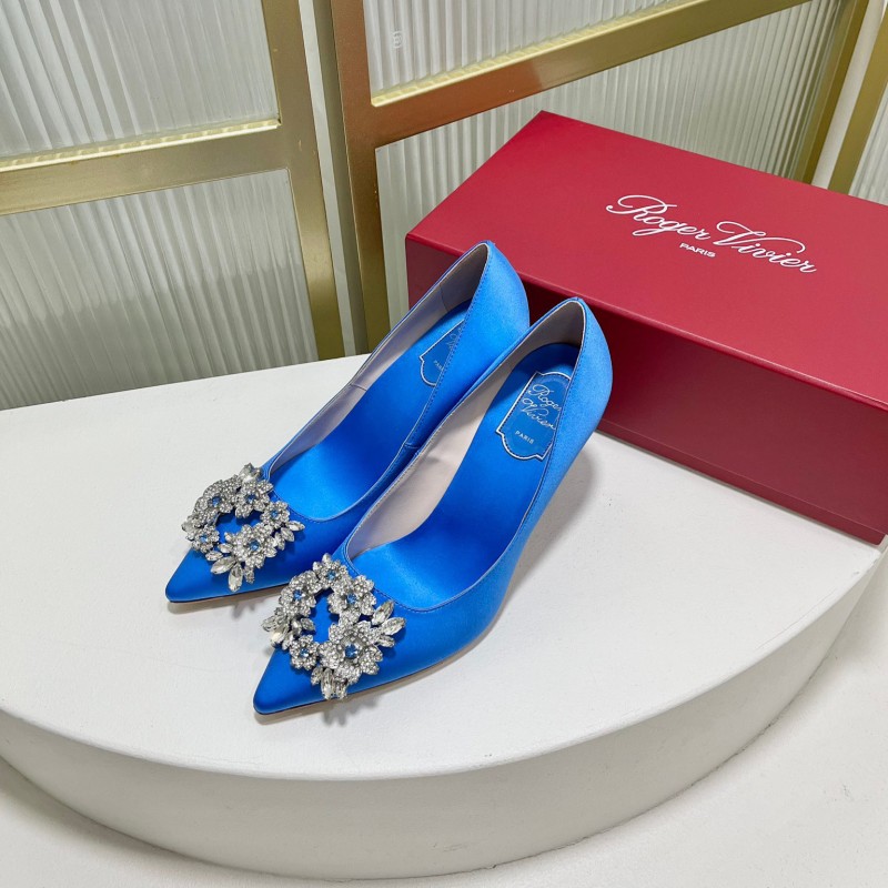 Roger Vivier Bouquet Strass Buckle Heels