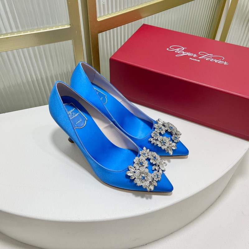 Roger Vivier Bouquet Strass Buckle Heels