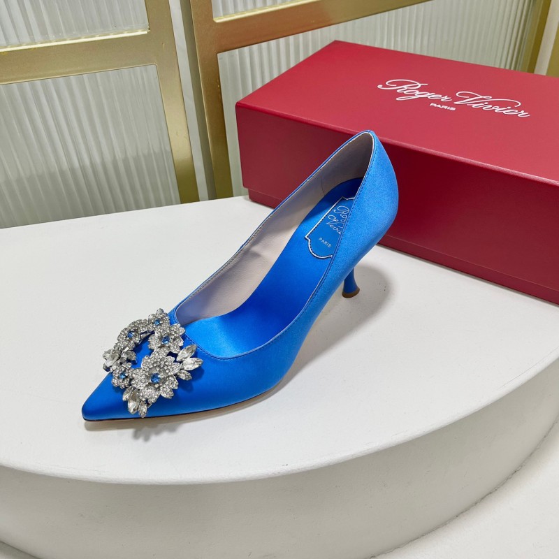 Roger Vivier Bouquet Strass Buckle Heels