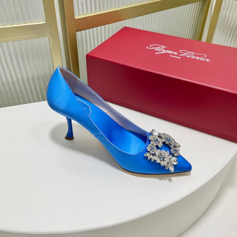 Roger Vivier Bouquet Strass Buckle Heels