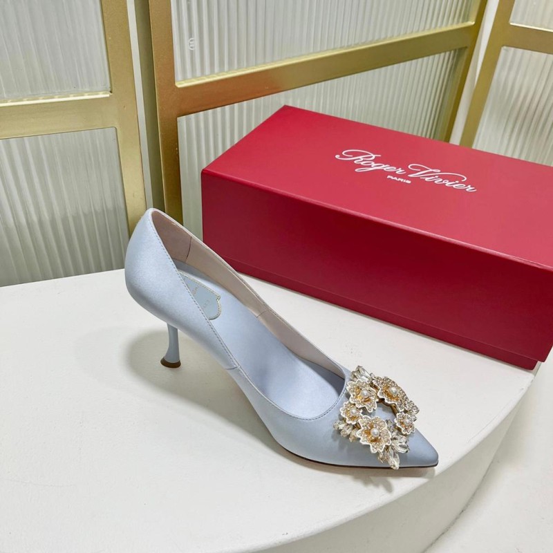 Roger Vivier Bouquet Strass Buckle Heels