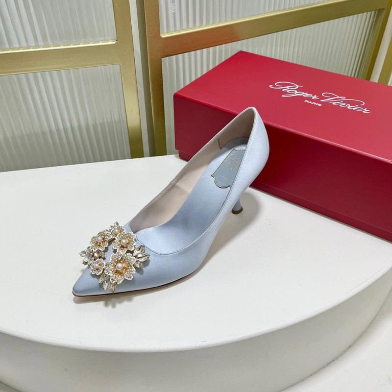 Roger Vivier Bouquet Strass Buckle Heels