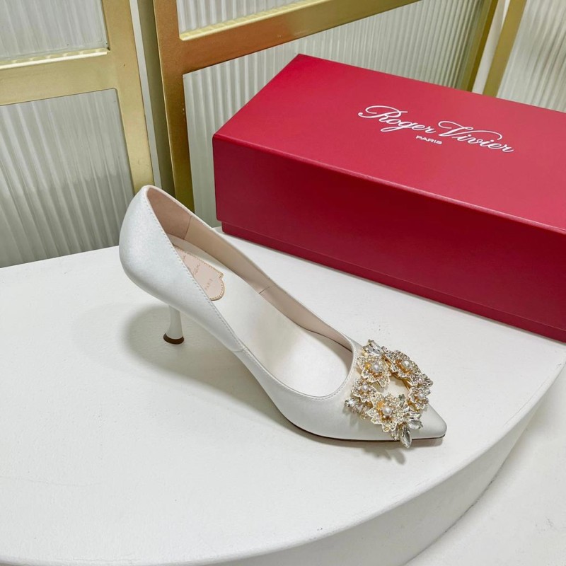 Roger Vivier Bouquet Strass Buckle Heels