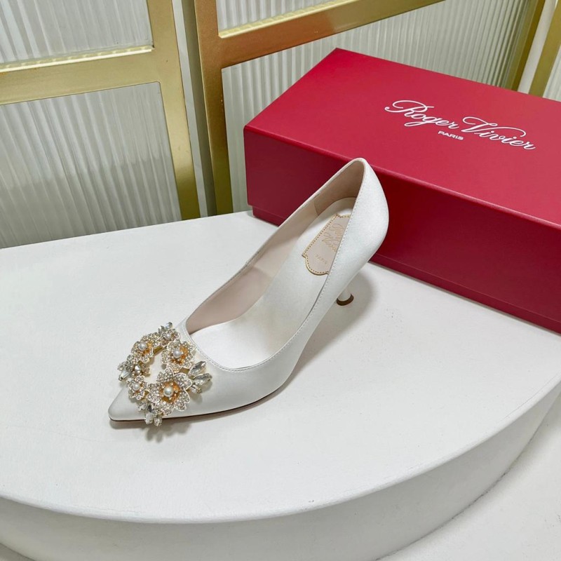 Roger Vivier Bouquet Strass Buckle Heels