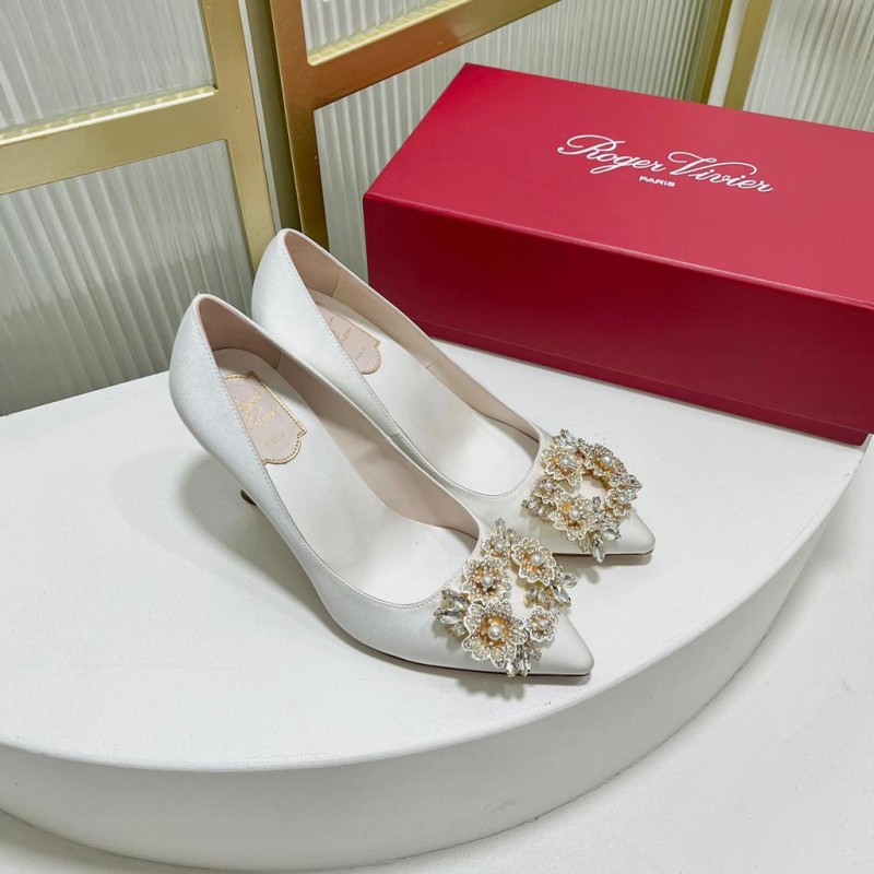 Roger Vivier Bouquet Strass Buckle Heels