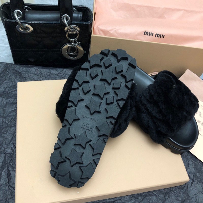 MiuMiu Fur Slippers