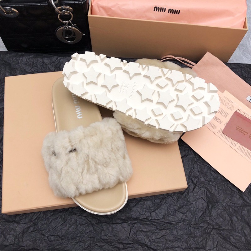 MiuMiu Fur Slippers