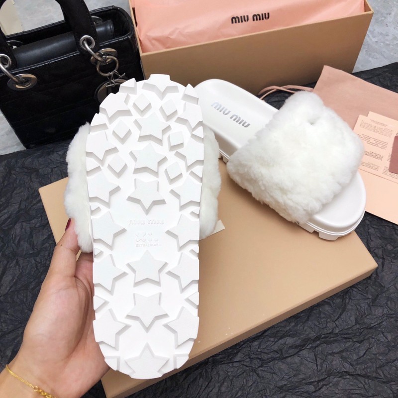 MiuMiu Fur Slippers