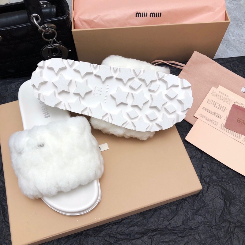 MiuMiu Fur Slippers