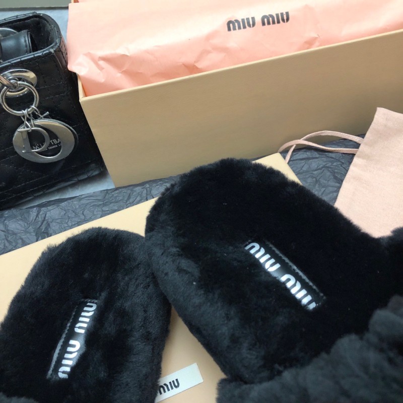 MiuMiu Fur Slippers