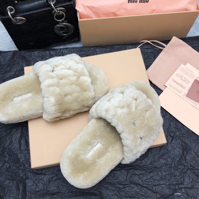 MiuMiu Fur Slippers