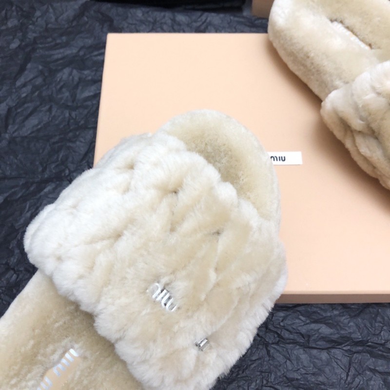 MiuMiu Fur Slippers