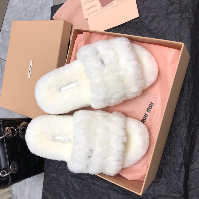 MiuMiu Fur Slippers