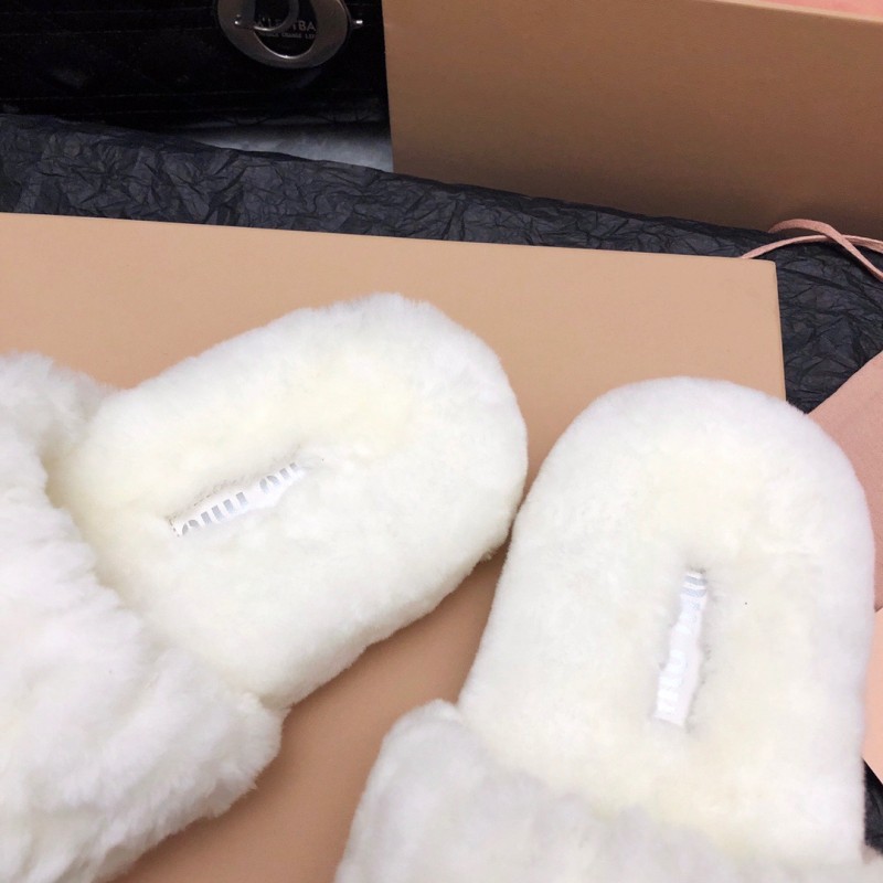 MiuMiu Fur Slippers