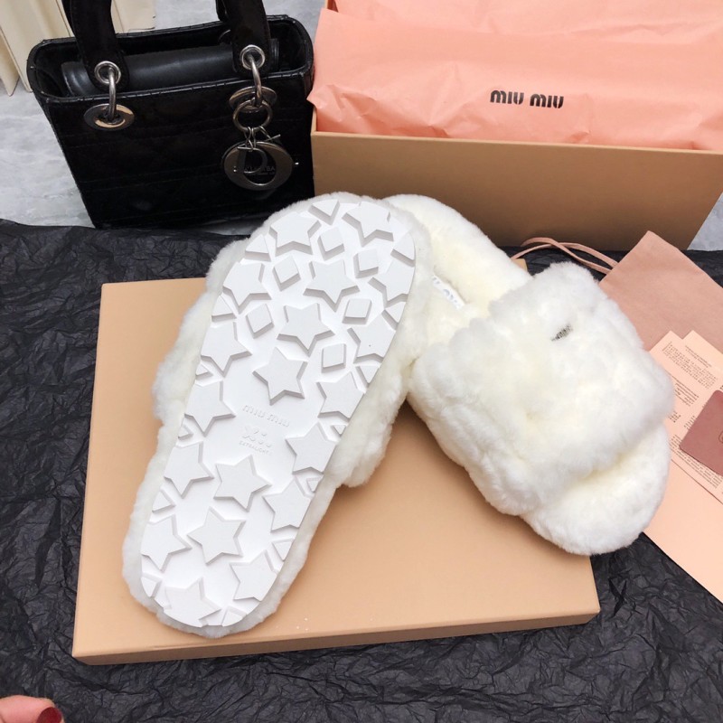 MiuMiu Fur Slippers