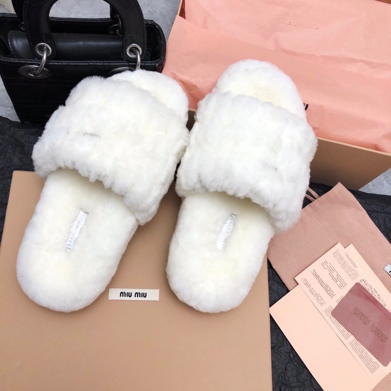 MiuMiu Fur Slippers