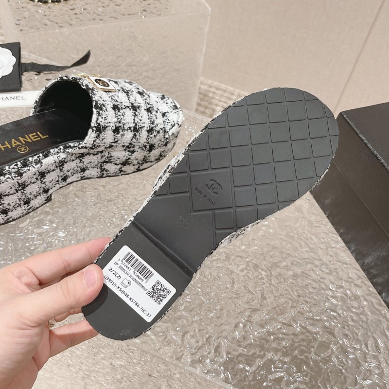 Chanel Platform Slippers