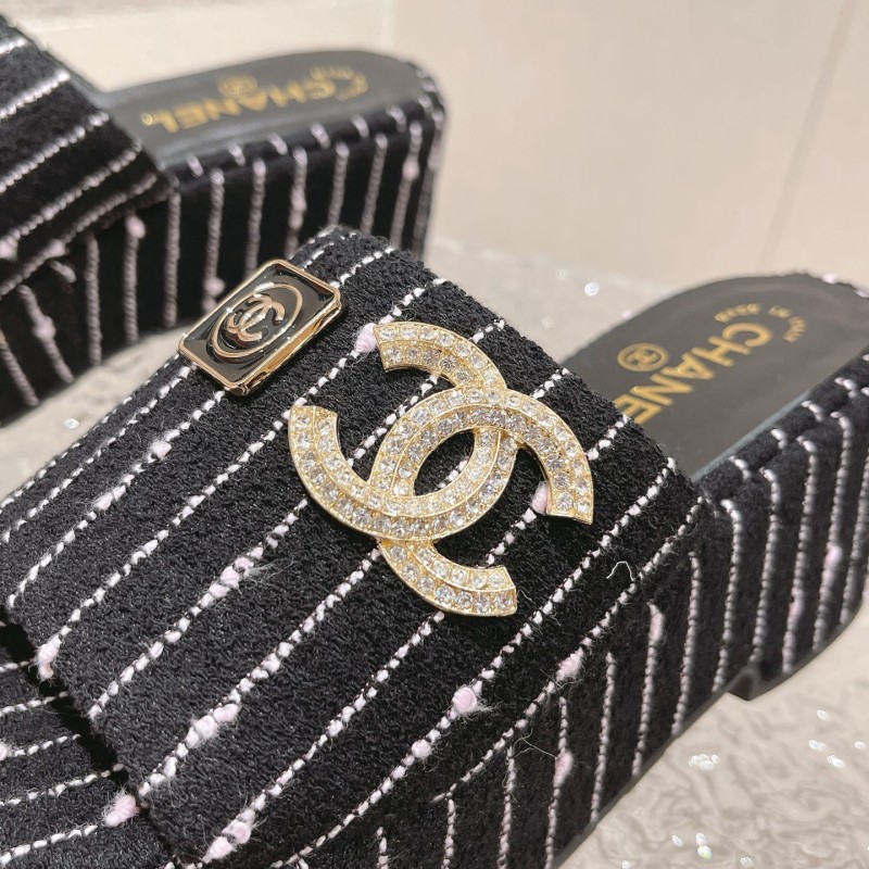 Chanel Platform Slippers