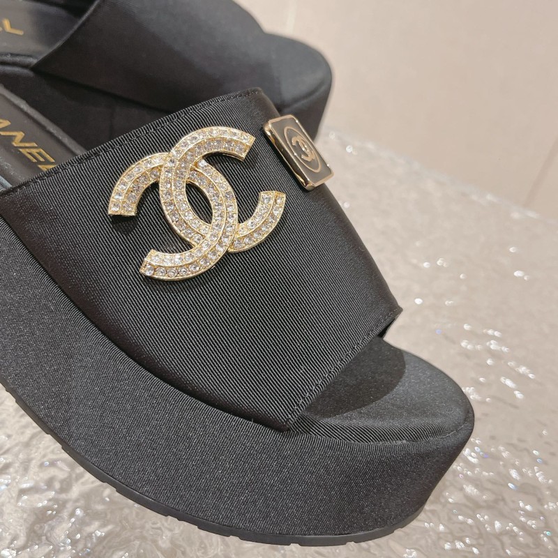 Chanel Platform Slippers