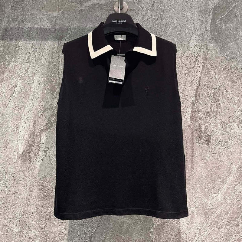 YSL Sleevesness Polo Clothes