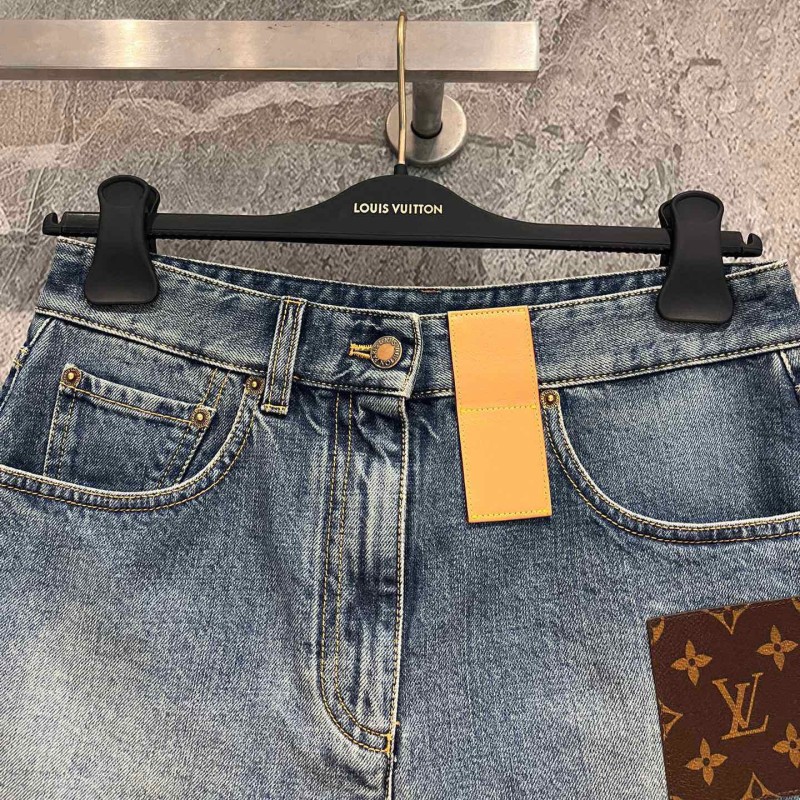 LV Denim Shorts