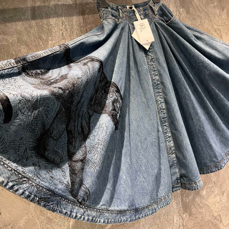 Dior Denim Skirts