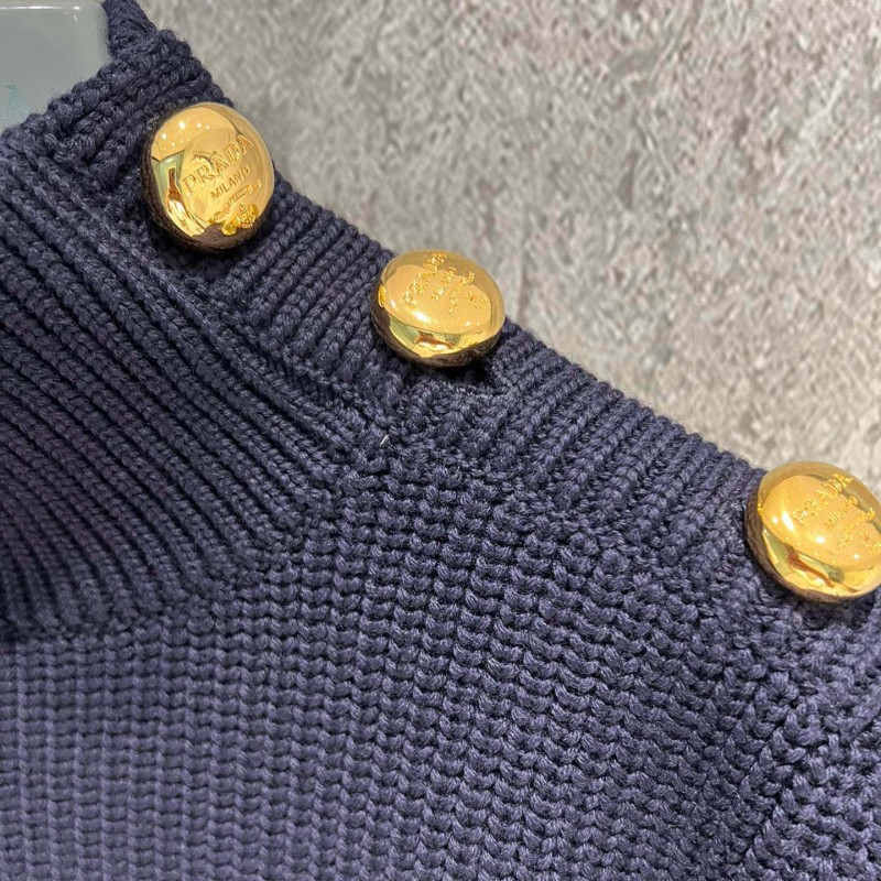 Prada Shoulder Buckle Sweater