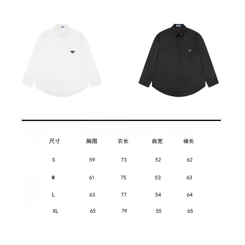 Prada Unisex Long Sleeves Shirts