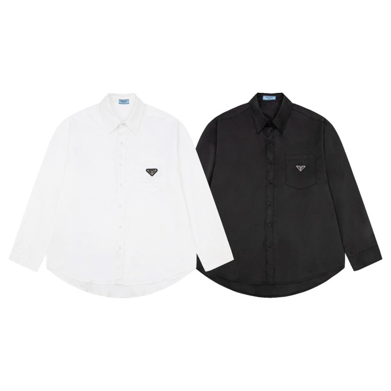 Prada Unisex Long Sleeves Shirts