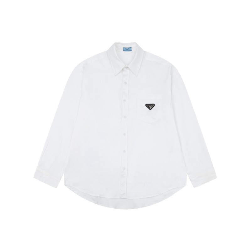 Prada Unisex Long Sleeves Shirts