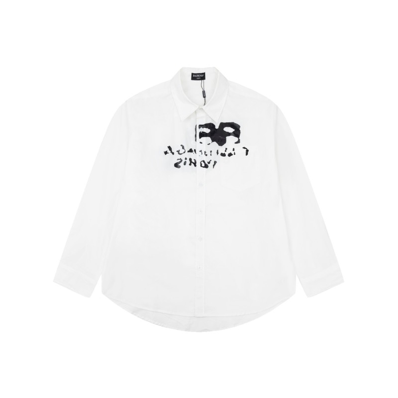 Balenciaga Unisex Long Sleeves Shirts 