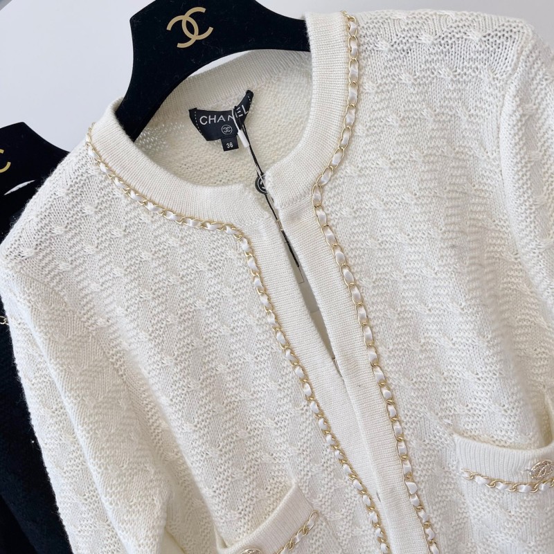 Chanel Cashmere Knit Blouse