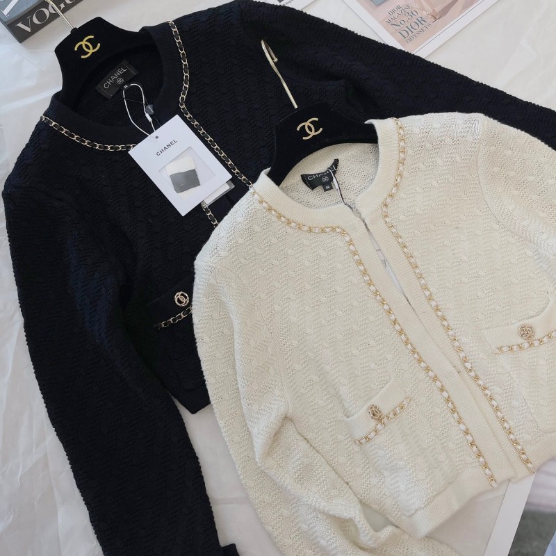 Chanel Cashmere Knit Blouse