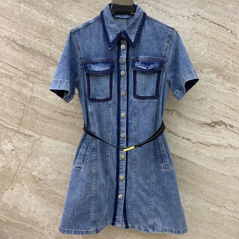 Prada Denim Shirt Dress